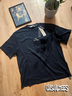 Tricou Stone Island Multiaxial Sashiro negru pentru barbati
