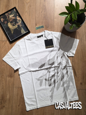 Napapijri Tricou Alb cu Imprimeu Mare pentru barbati