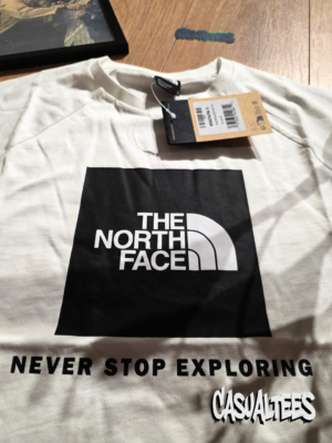 The North Face Tricou Alb cu Imprimeu pentru barbati