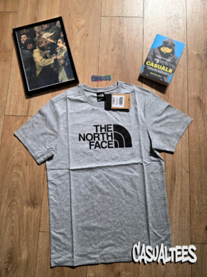 The North Face Tricou Gri cu Logo Imprimat pentru barbati