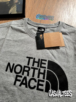 The North Face Tricou Gri cu Logo Imprimat pentru barbati