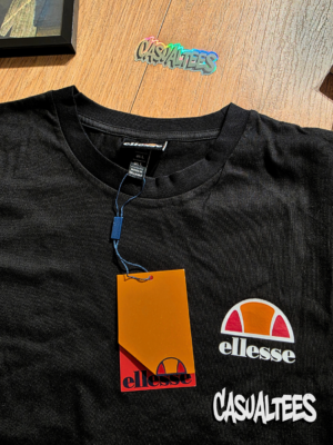 Ellesse Tricou Negru cu logo imprimat pentru barbati