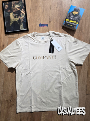 C.P. Company Tricou Alb Frozen Dew pentru barbati