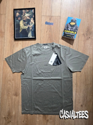 C.P. Company Tricou Gri Antracit Small Print pentru barbati