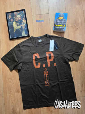 C.P. Company Tricou Ivy Green Front Print pentru barbati