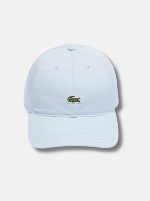 Lacoste Șapcă Baby Blue cu logo mic brodat