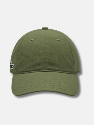 Lacoste Șapcă Verde cu Logo Vulcanizat pe lateral unisex