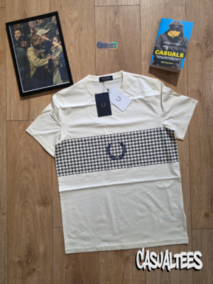 Fred Perry Tricou Alb Tennis Net Graphic pentru barbati