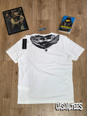 C.P. Company Tricou Alb Printed Goggles pentru barbati
