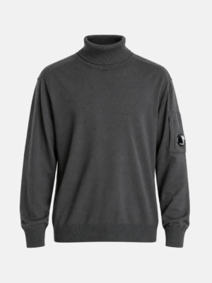 C.P. Company Pulover Verde Închis Turtleneck