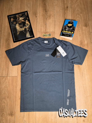 C.P. Company Tricou Gri din Bumbac Mercerizat pentru barbati