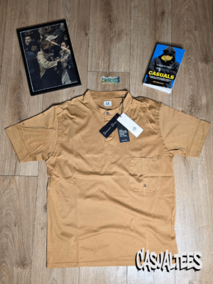 C.P. Company Tricou Sand cu Nasturi din Bumbac pentru barbati